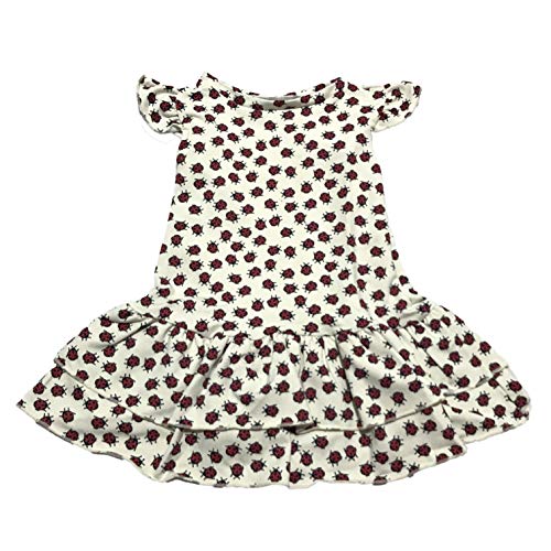 Vestido Bebê Menina Joaninha com Calcinha e Tiara Manga Curta (G)