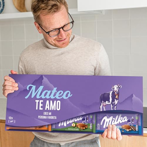 Calendario de adviento Chocolate Milka XXL Personalizado (12 tabl...