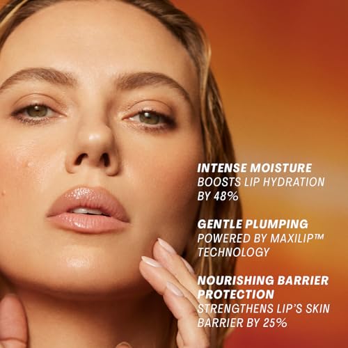 Image of The Outset Lip Oasis Hydrating Lip Balm, Glossy Moisturizing Lip Treatment for Dry, Sensitive Lips, Clean, Vegan & Gluten-Free, Sheer Tint Dune, 0.3 oz