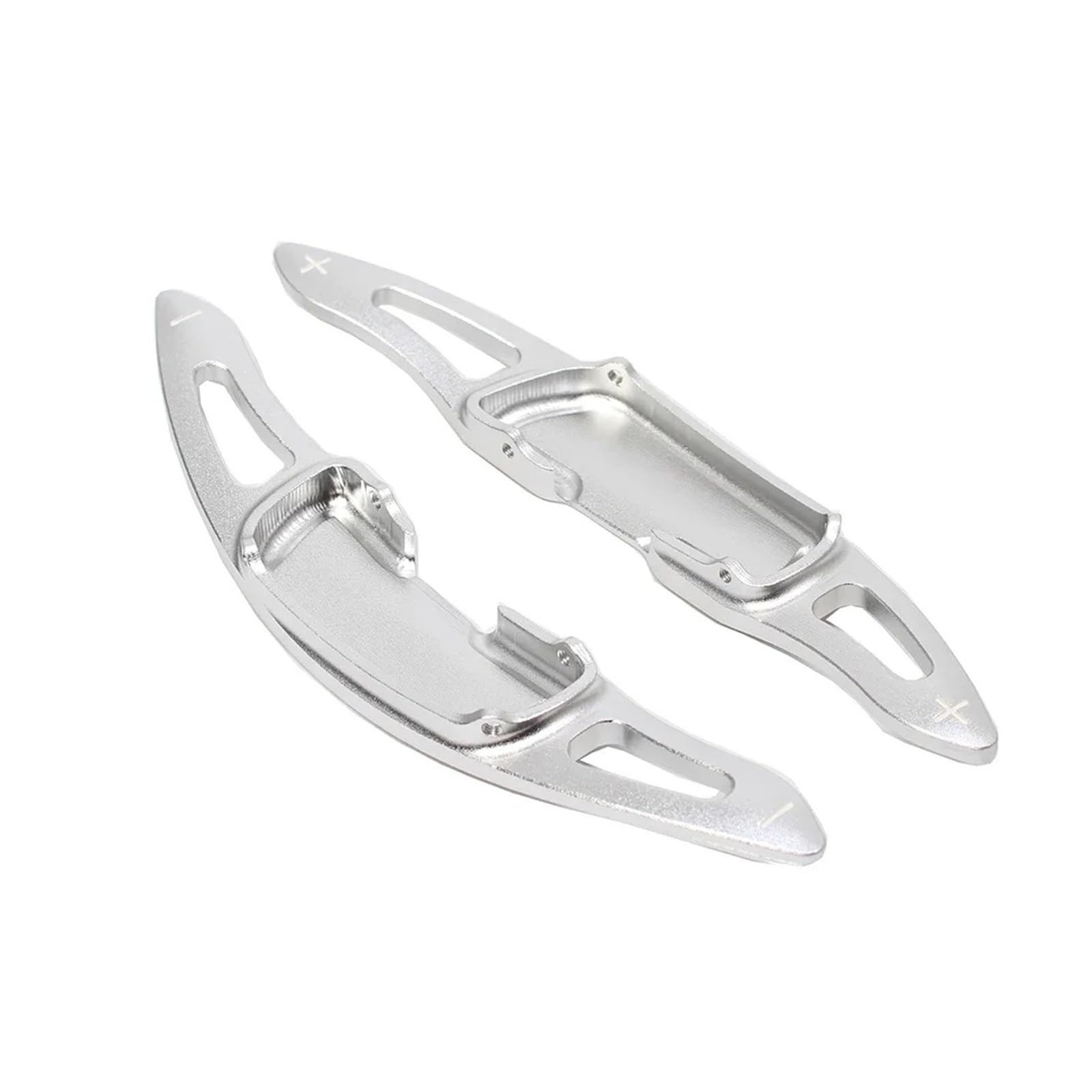 Xxiucj Silver Car Paddle Shifter Extensions For Mazda For 3 For 6 For Cx-3 For Cx-5 For Cx-9 For Mx-5 Car Steering Wheel Shift Paddle Gear Speed Cover(Silver)