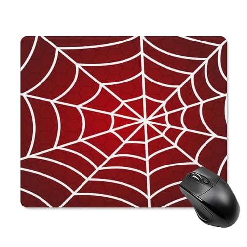 Busilend Spider Web Mouse Pad Gameing Office Non-Slip Rubber Mouse Mat with Computer Office 7.1 ×8.7 inches