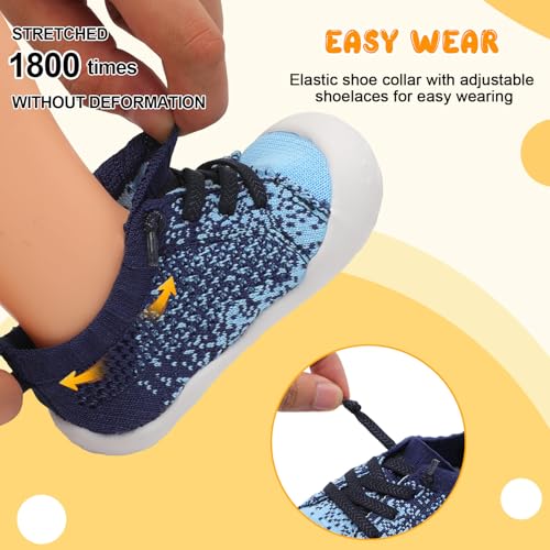 Image of JIASUQI Baby Shoes for Toddler Boys Girls Sneakers Slip on Walking Shoes for Babies