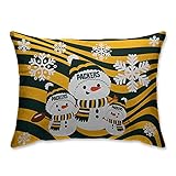 Pegasus Home Fashions Green Bay Packers 20'' x 26'' Holiday Team Snowman Bed Pillow