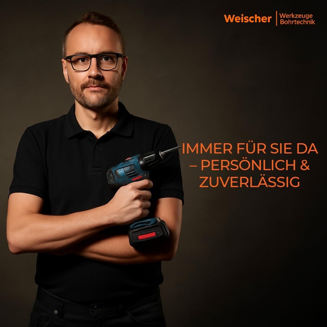 Weischer® SDS Max Durchbruchbohrer 80 x 1000 mm I Mauerdurchbruchbohrer Betonbohrer I 6 Schneiden I tiefe Löcher ohne stemmen I Mauerwerk, Ziegel, Beton, Stein