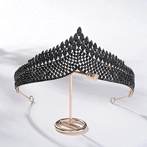 Corona de novia de cristal accesorio de pelo retro para bodas y princesas
