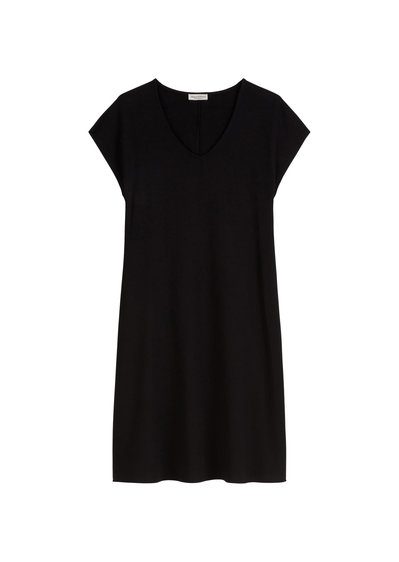 Marc O'Polo Damen Jerseykleid mit Stretch-Anteil Knielang
