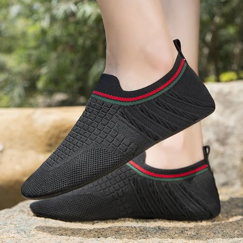 Unisex-Mesh Quick-Dry Athletic Barefoot Shoes Lightweight Breathable Aqua Socks Soft Non-Slip Slip-On Water Shoes for Swim Pool Hiking Surfing4