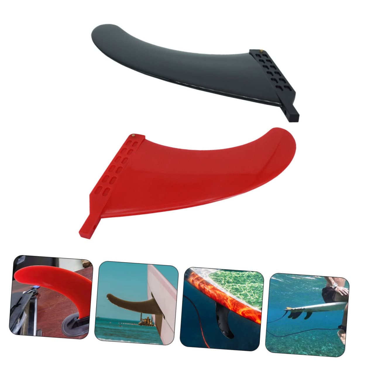 TOYANDONA 2piezas Aletas Tabla Paddle Surf Quillas Inflables Repuesto para Tablas Suministro Surf Estabilidad
