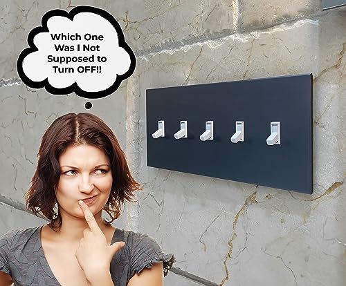 Residential (10 Pack, Clear) | No Tools Required | Easy to Install and Remove | Child Proof Light Switch | Lock Toggle in On or Off Position | Cover Guard image 5