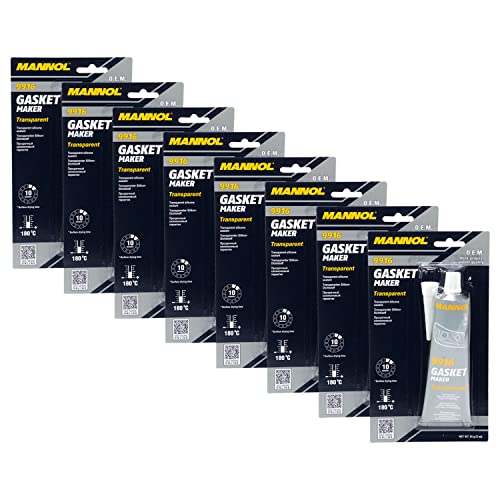 Mastic d'étanchéité silicone MANNOL 9916 transparent 8x85g