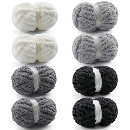 8 Pack Chunky Yarn for Hand Knitting - Chunky...