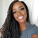 Toyotress Long Spring Twist Hair 14 Inch Ombre Blonde 4 Pcs Fluffy Twist Crochet Braids Synthetic Braiding Hair Extensions (14 inch, T27)