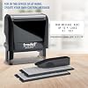 Trodat Printy 4912 Self Inking Do it Yourself (DIY) 4 line Personalized Custom Message or Address Stamp kit with Black Ink, Impression Size: 3/4 x 1-7/8 inch (Black)