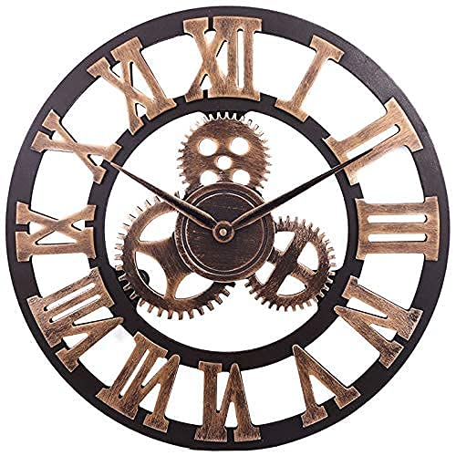 Horloge murale de jardin extérieur grande horloge vintage ouverte