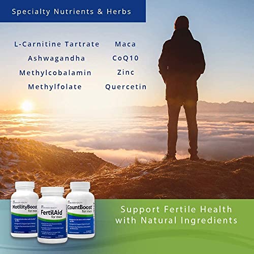 Fairhaven Health FertilAid for Men, MotilityBoost, and Countboost Combo | Fertility Supplements for Men | Male Fertility Supplement with Conception Vitamin and Fertility Support Prenatal Formula - Thumbnail 7