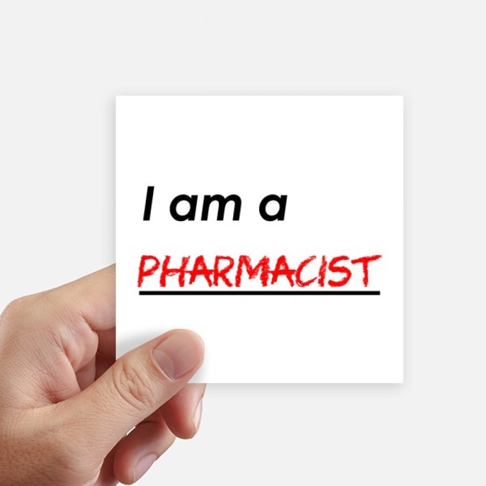 Stickers citation pharmacien 10cm autocollants multicolores pour gourde et pc portable lot de 8
