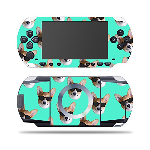 MIGHTY SKINS - MightySkins Skin Compatible with SONY PSP – Cool Corgi | Protective, Durable, and Unique Vinyl Decal wrap cover | Easy to Apply, Remove, and Change Styles | Made in The USA