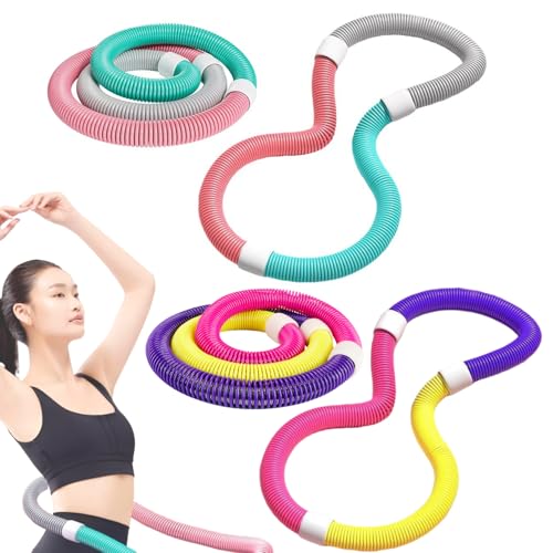フラフープ ダイエット フィットネス ソフトスプリング フラフープ 折りたたみ式 静音設計 ポータブル トレーニング 機器 ストライン訓練 有酸素運動 脂肪燃焼 ウエスト 背中 脚 胸 エクササイズ 筋トレ シェイプアップ 重み付け 室内 公園用 男女兼用