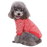 CHBORLESS Pet Dog Classic Knitwear Sweater Warm Winter Puppy Pet Coat Soft Sweater Clothing for Smal
