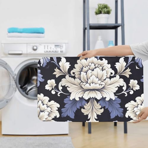 Tapis de bain de qualité supérieure en microfibre damassée ensemble WC - 8