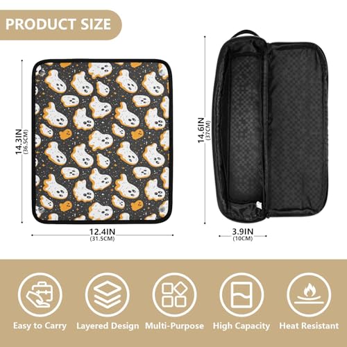 Bolsa de viaje para herramientas de cabello resistente al calor con tapete para planchas y rizadores miniatura 4