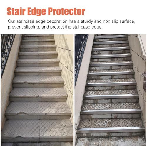 Tiras antideslizantes para escaleras de exterior y peldaños de jardín 4