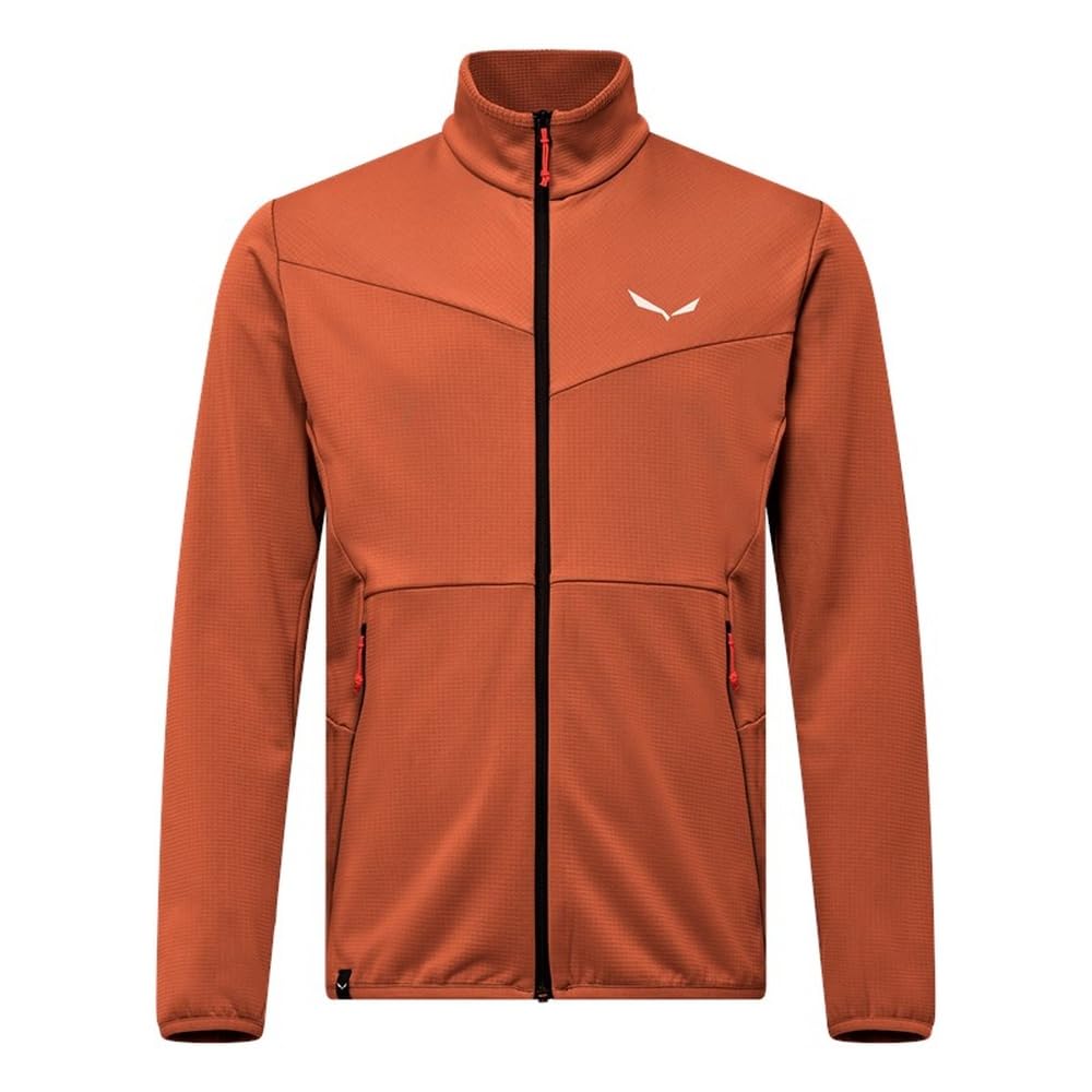 Salewa Men's Orange Hiking Jacket With Zip Puez Cammino