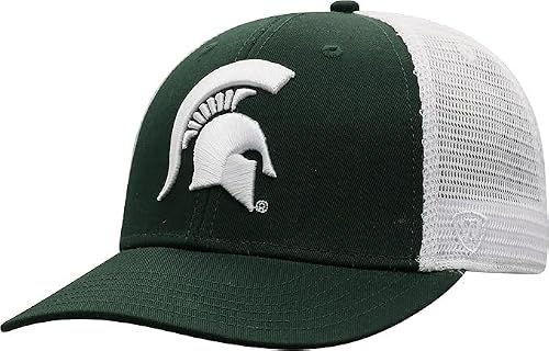 Collegiate Adjustable Trucker Hats (US, Alpha, One Size, Michigan State)