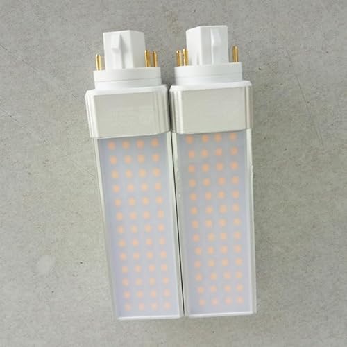 OUHFCASN Lampadina LED dimmerabile a mais Lampada orizzontale G24 9w Lampadine LED con copertura Per i magazzini(Model2,Warm white 3000K)