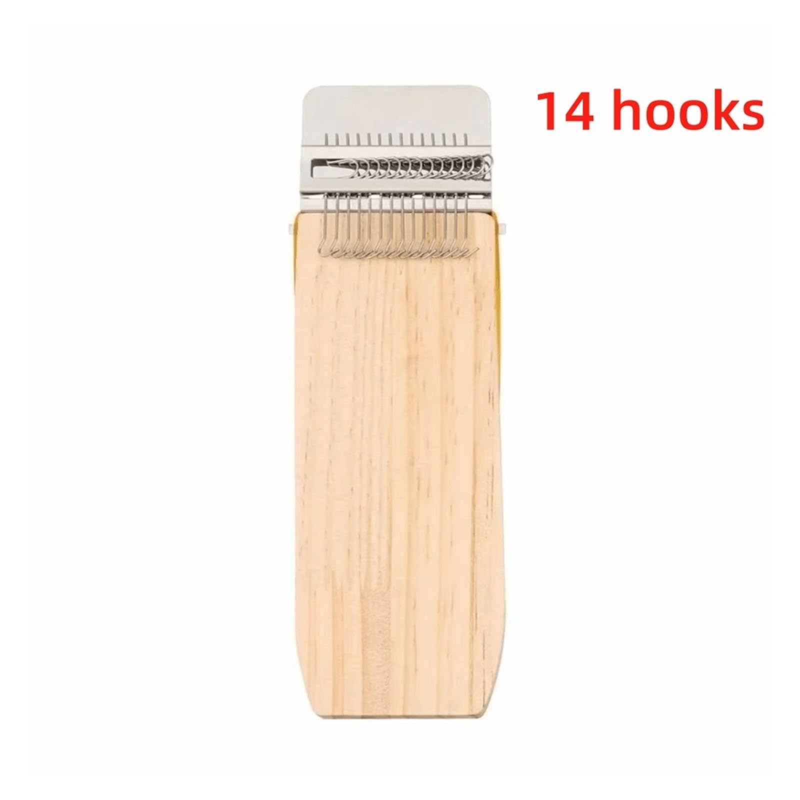 Clothes Mending Wooden for Mini Rectangular Quickly Makes Darning Loom Portable Mending Loom Fun Weaving (14 haczyków)