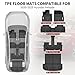 YITAMOTOR Floor Mats Fit for Hyundai Palisade 2020-2025 7/8 Seats, TPE All Weather Car Protection Floor Liners Palisade Accessories, 1st & 2nd & 3rd Row & Backrest Mat & Cargo Liner, Black
