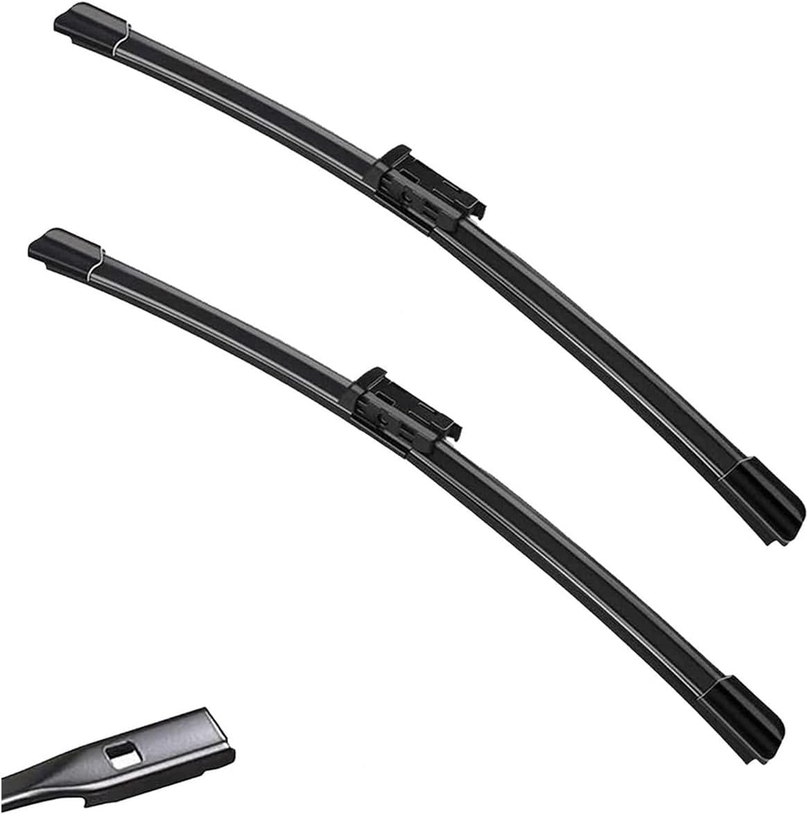 ZhangXD Front Windscreen Wipers For VW Touareg CR 2018 2019 2020 2021 2022 2023, Windshield Window Brush Front Wiper Blades All-Weather Replacement Set Easy Installation