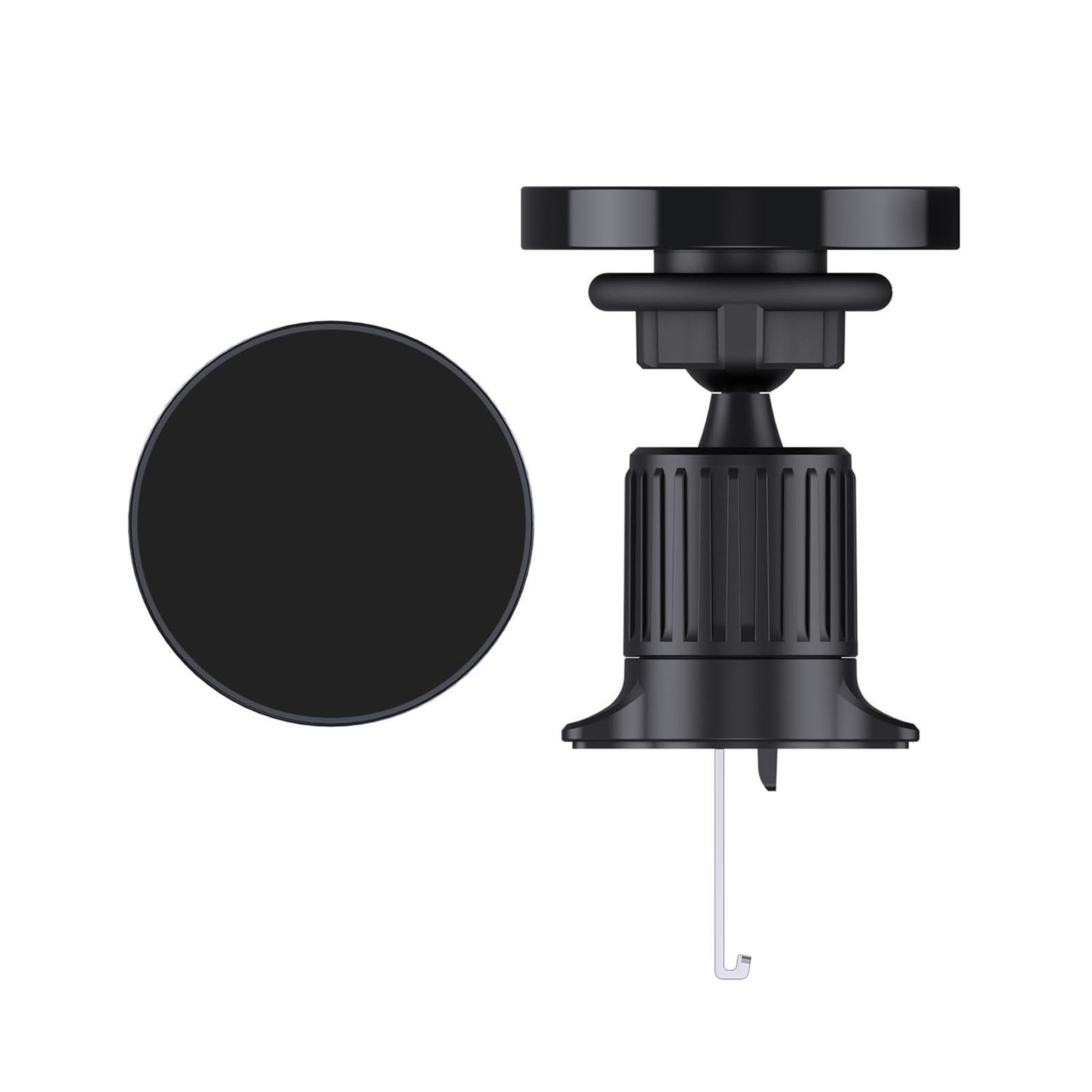 Easy Adjust Car Air Vent Phone Mount Bracket Stand Rack with Metal Hook Dashboard Holder Secure Grip Attachment