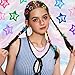 shuielai100 PCS Colorful Y2K Star Hair Clips, 1.18
