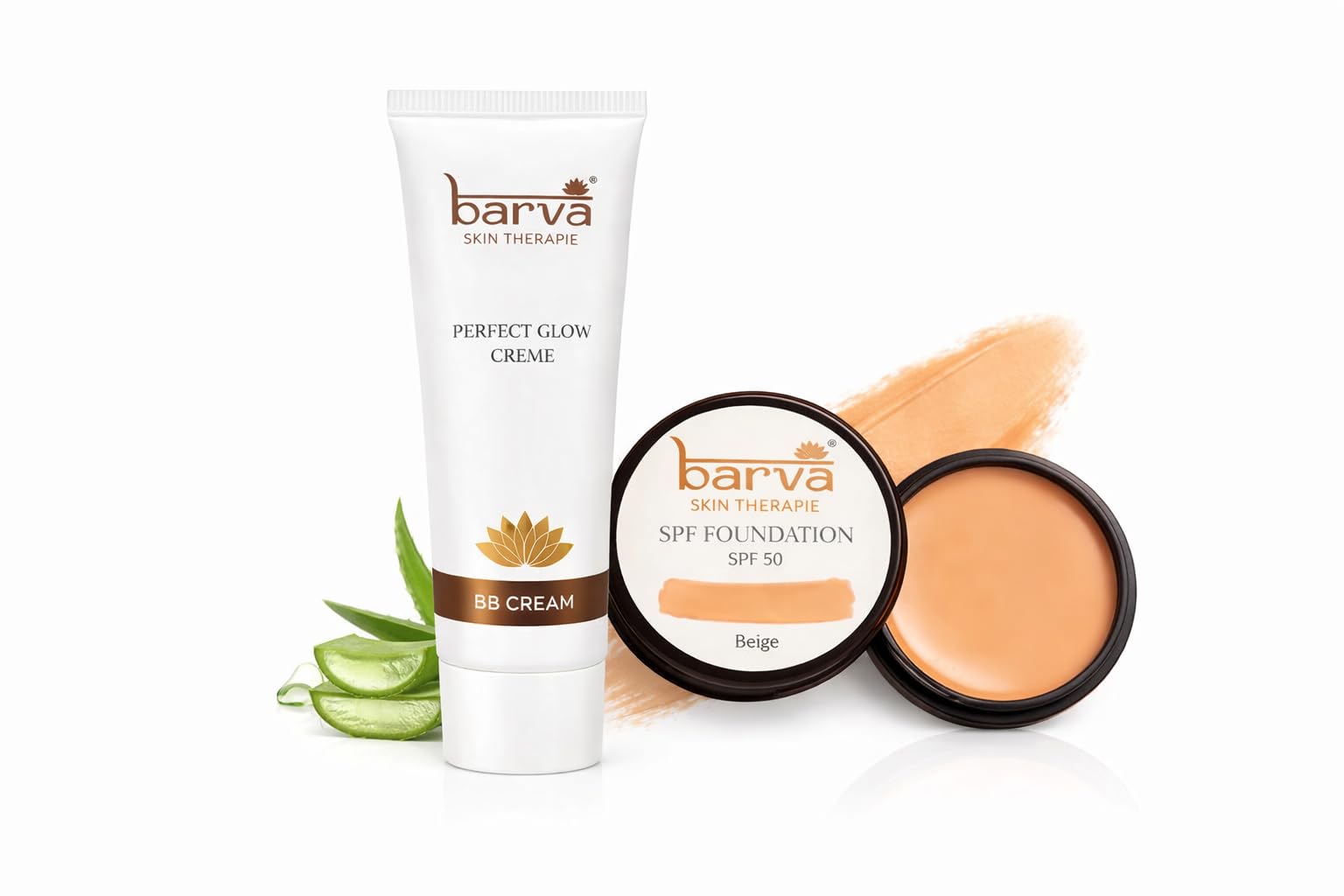 Barva Perfect Glow Creme Long Lasting (10 ml), Lightweight BB Cream & Foundation - Combo Pack (Beige)-image-31