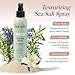 Kitsch Sea Salt Spray & Shower Cap in Palm Leaves - Texturizing Spray for Beach Waves & Waterproof, Quick-dry Hair Cap Set | Nourishing, Frizz Control, Volumizing Hair Care Bundle | Gifts For Women