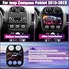 Pyniro Car Radio Stereo Upgrade for Jeep Compass/Patriot 2010-2016, Android Head Unit with 10.1 Inch Touch Screen/Backup Camera/Wireless CarPlay & Android Auto/Mirroring/Wi-Fi/Bluetooth/FM/SWC