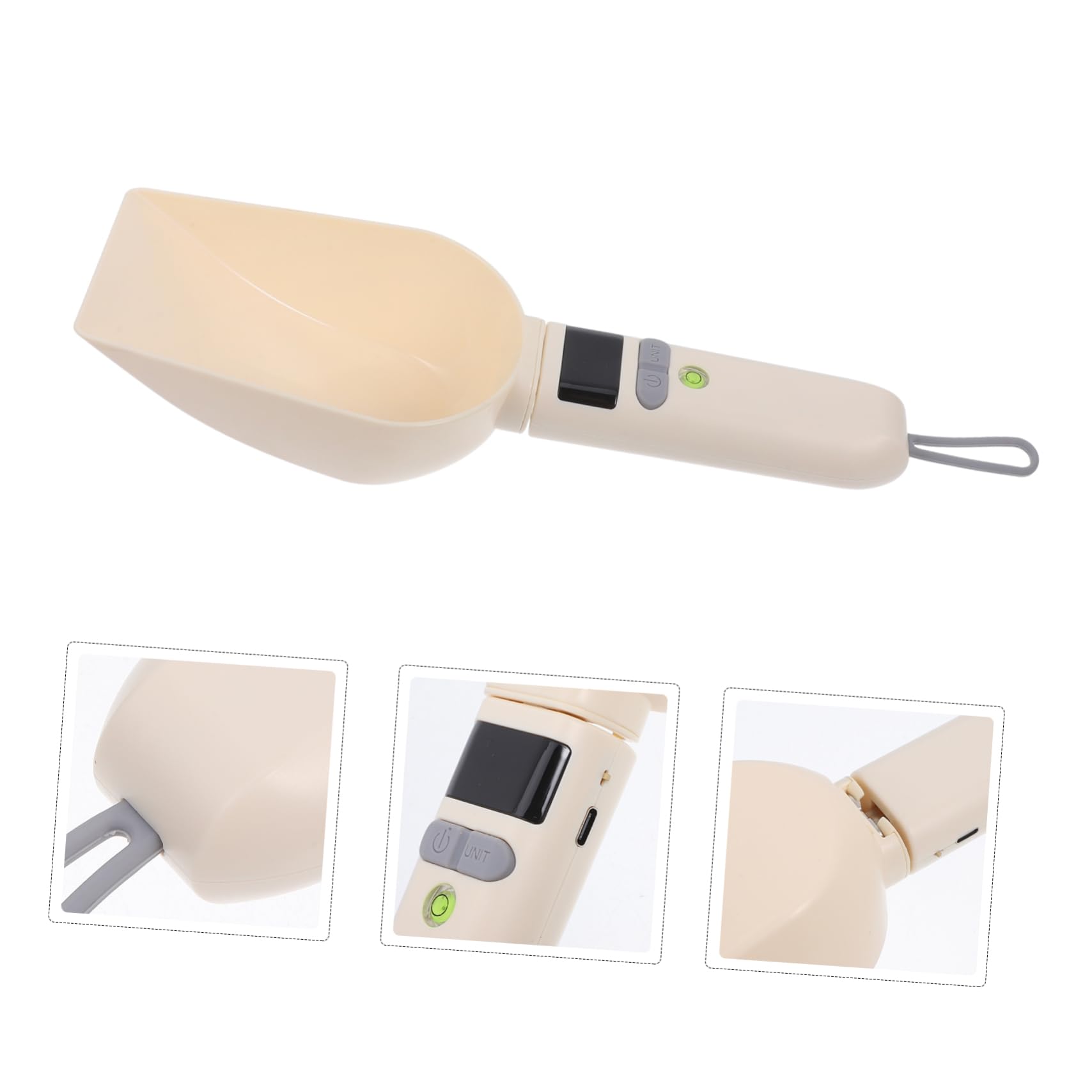 COLLBATH Báscula Digital Para Cocina Medidora Electrónica Para Alimentos Pesaje De Comida Para Gatos Báscula Electrónica De Cocina Con Cuchara Para Preparar Repostería y Alimentar Mascotas