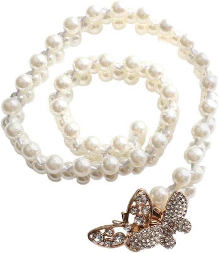 FMURY No Punching No Installation Pearl Elastic Curtain Strap Curtain Buckle