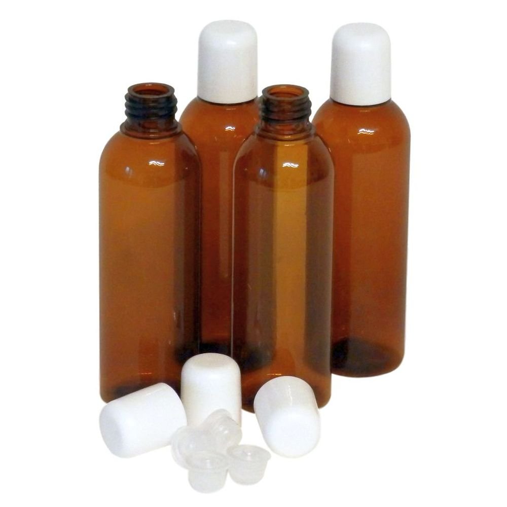 AMTEC PET Leerflaschen 100ml mit Tropfeinsatz, Spritzeinsatz, Top Qualitäts-Flasche (100 Stück)