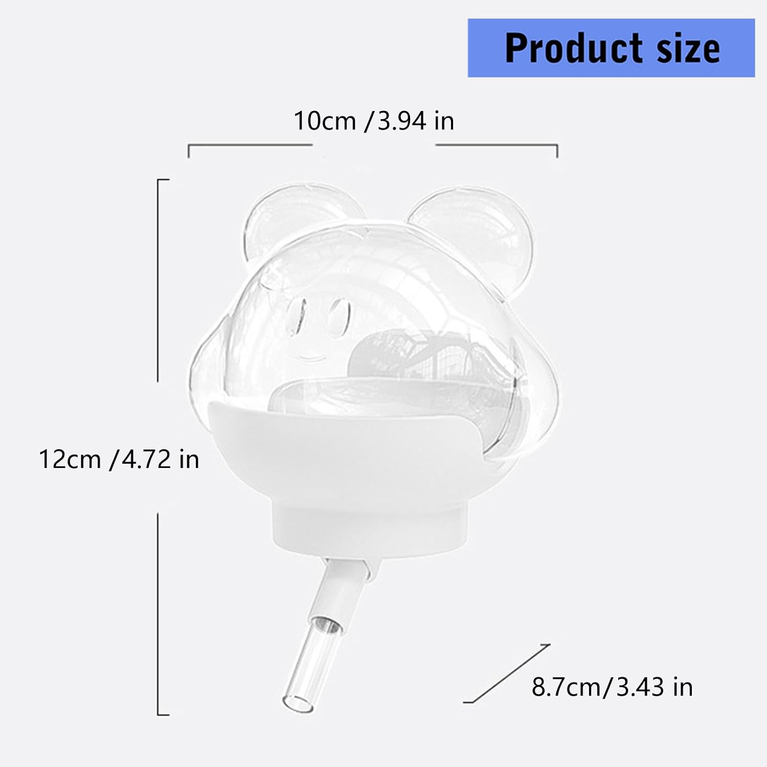Small Animal Water Dispenser with Vacuum Seal and Leakproof Design for Various Pet Cage Mounted Water Bottle Animal Cage Accessories