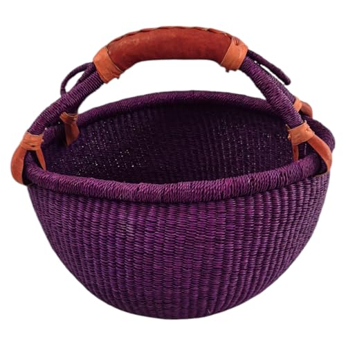 Großer Bolga Rundkorb 30 x 30 cm – Original aus Ghana – Handgefertigt...