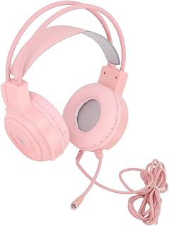 VGEBY PC Gaming Headset, 7.1 Channel Surround Sound RGB Lighting USB and 3.5mm Dual Jack Wired Gaming Headphone