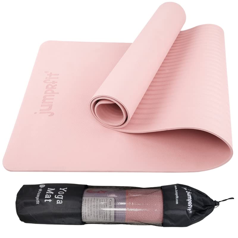 Jumprfit Yoga mat for Women and Men with Cover Bag High Foaming Material 6-mm Extra Thick Exercise mat for Workout Yoga Fitness Pilates and Meditation, Anti Tear Anti Slip (Peach, 6mm) (B09T2JDJ29) Amazon Price History, Amazon Price Tracker