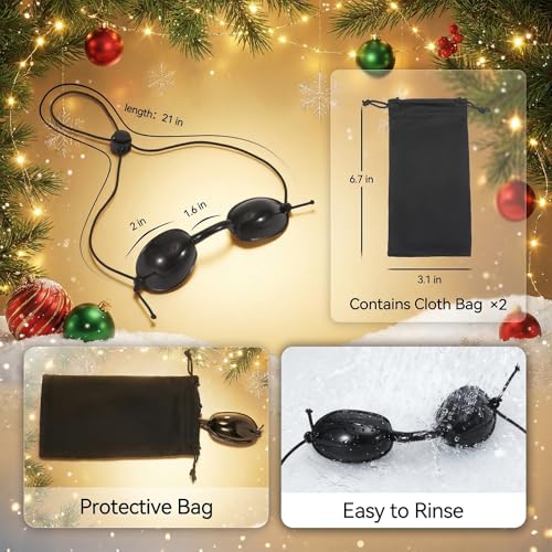 Red Light Therapy Glasses Half-Clear