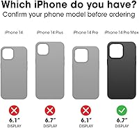 Vista 2 de OtterBox iPhone 14 Pro Max (ONLY) Defender Series Case - BLACK , Rugged & Durable, with Port Protection, Includes Holster Clip Kickstand