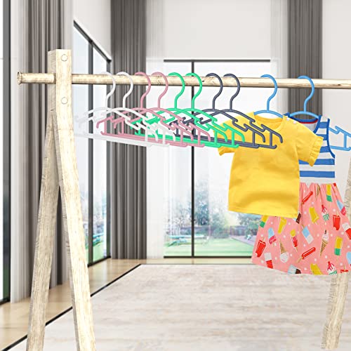 100 Pack Blue Baby Clothes Hangers,Kids Plastic Hangers for Closet,Toddler,Infant,Child,Newborn\'s Coat Hangers Ideal for Laundry and Nursery\'s Everyday Standard Use