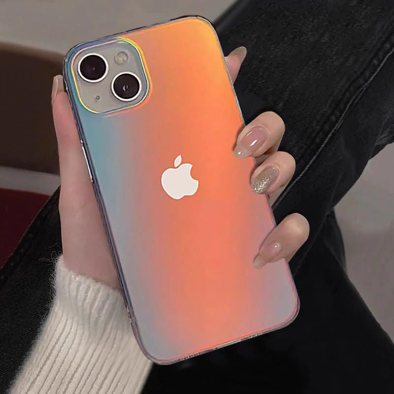 Image of Hupshy Back Cover for redmi 12 | Polycarbonate Unicorn Rainbow Designer Printed Hard Back Covers for Redmi 12 - (Multicolor)