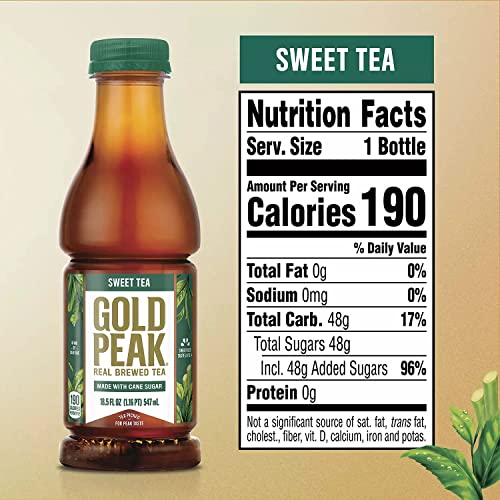 Gold Peak Chá naturalmente Doce Real Brewed, Escolhido para Sabor Pico, Feito com Açúcar de Cana - D