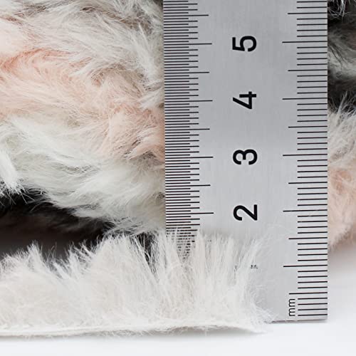 Image of NICEEC Faux Fur Yarn Super Soft, Chunky & Fluffy, Eyelash Yarn for Crochet & Knitting(Total Length 210yds /10.6oz) - Mixed Colors /300g
